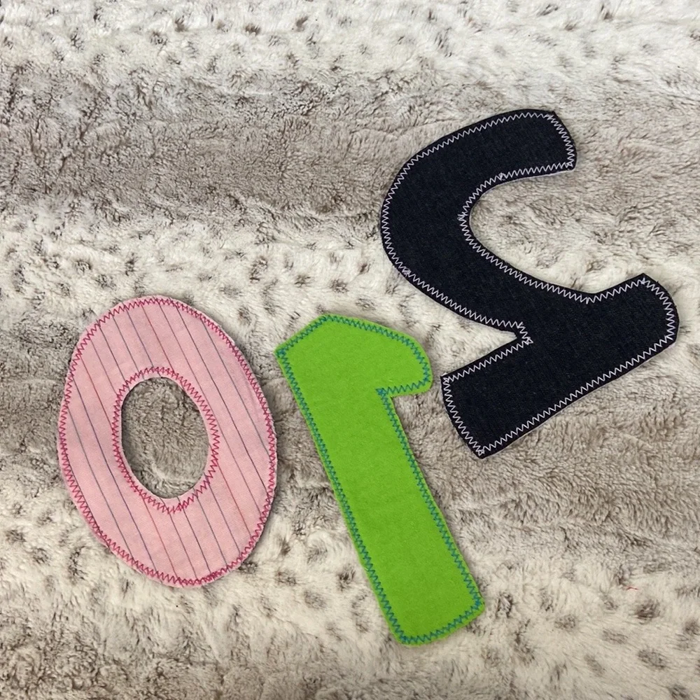 Handmade felt fabric numbers boys girls educational toys sensory play preschool